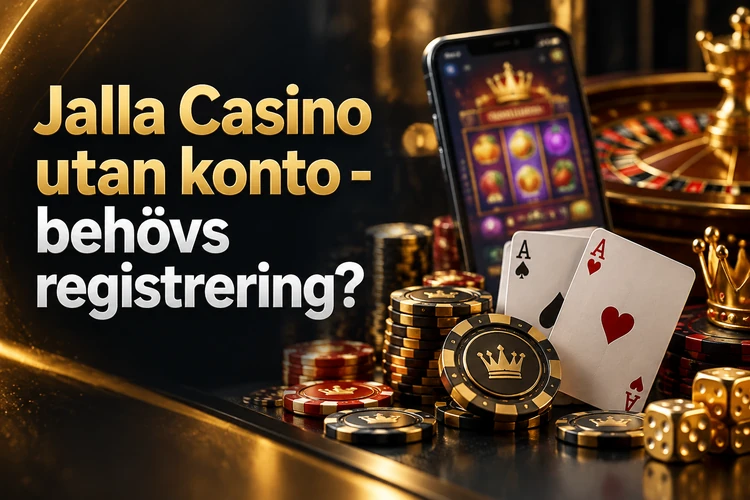 Jalla Casino utan konto - behövs registrering?
